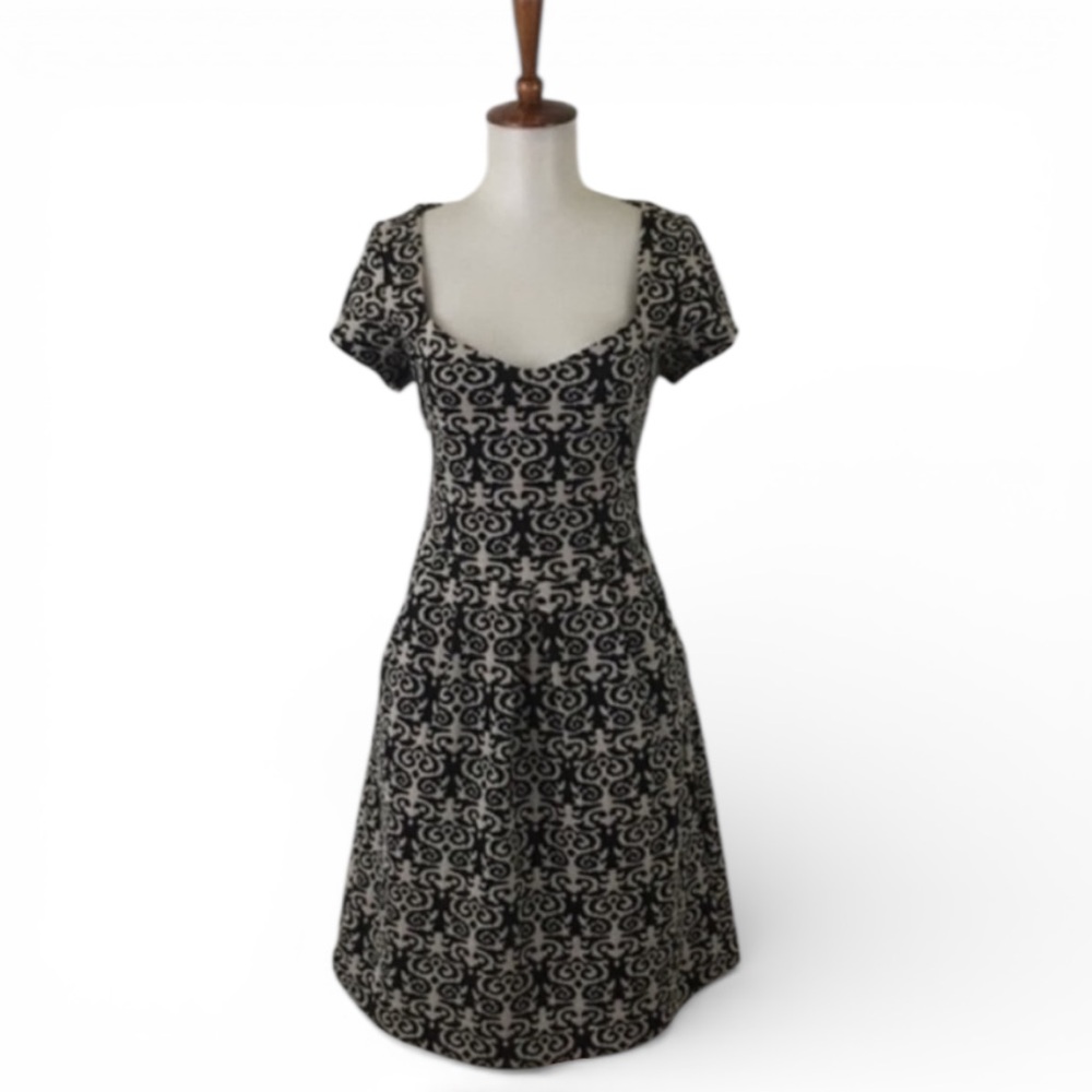 Anthropologie Caledonia Dress Women’s S Deletta Retro Preppy Short Sleeve Cutesy